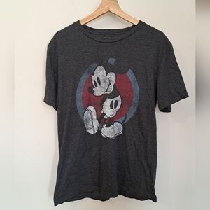 Men's Micky Mouse Disney Shirt Grey Size Large